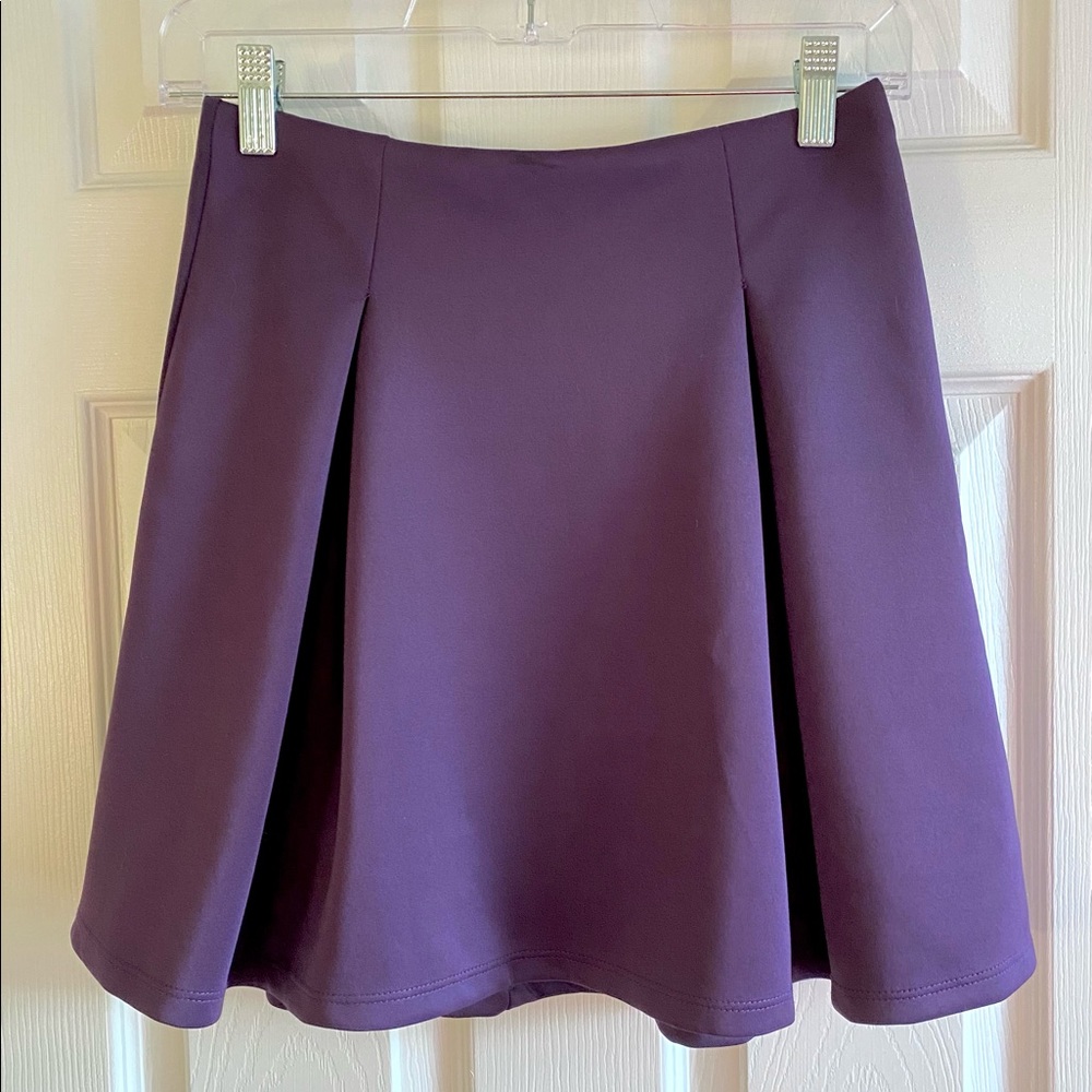 Charlotte Russe Purple Skater Skirt Size Medium
